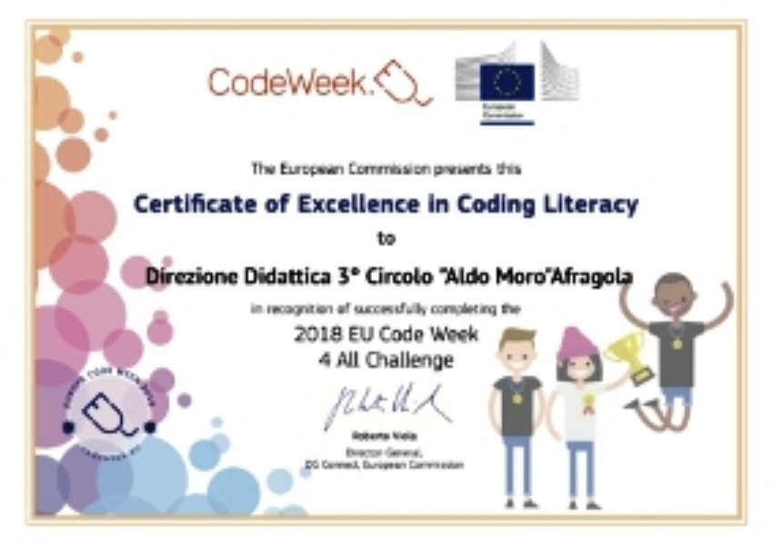 Certificato di Eccellenza in
